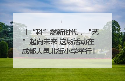 “科”燃新时代，“艺”起向未来 这场活动在成都大邑北街小学举行