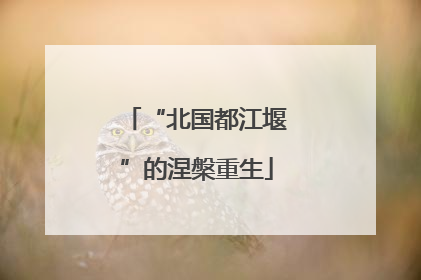“北国都江堰”的涅槃重生