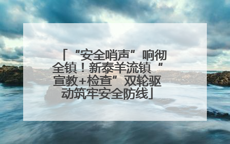“安全哨声”响彻全镇！新泰羊流镇“宣教+检查”双轮驱动筑牢安全防线