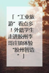 “工业旅游”看点多！外籍学生走进胶州李哥庄镇体验“胶州智造”