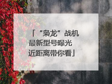 “枭龙”战机最新型号曝光 近距离带你看