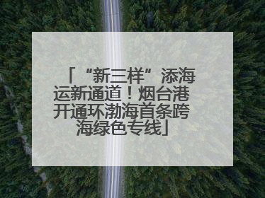 “新三样”添海运新通道！烟台港开通环渤海首条跨海绿色专线