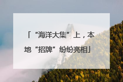 “海洋大集”上，本地“招牌”纷纷亮相