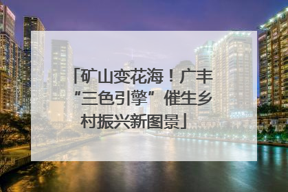矿山变花海！广丰“三色引擎”催生乡村振兴新图景