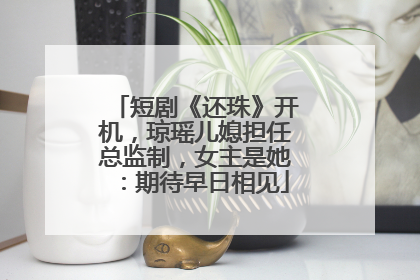 短剧《还珠》开机，琼瑶儿媳担任总监制，女主是她：期待早日相见
