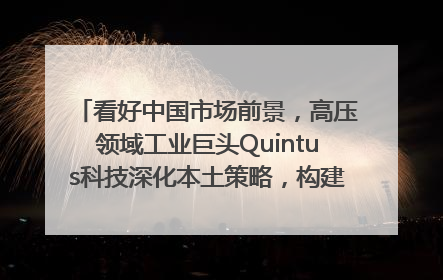 看好中国市场前景，高压领域工业巨头Quintus科技深化本土策略，构建全方位服务亚太区总部