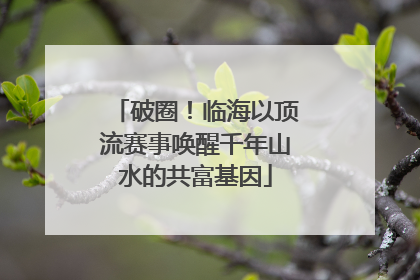 破圈！临海以顶流赛事唤醒千年山水的共富基因