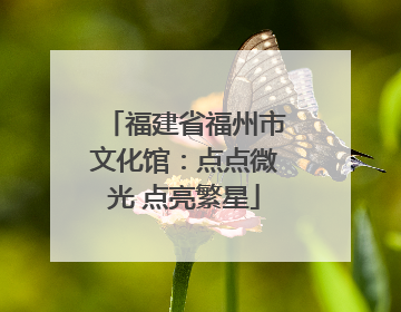 福建省福州市文化馆：点点微光 点亮繁星
