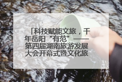 科技赋能文旅，千年岳阳“有范”——第四届湖南旅游发展大会开幕式暨文化旅游推介会侧记