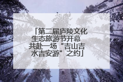 第二届庐陵文化生态旅游节开幕 共赴一场“吉山吉水吉安游”之约