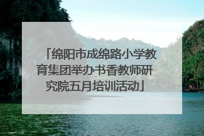 绵阳市成绵路小学教育集团举办书香教师研究院五月培训活动