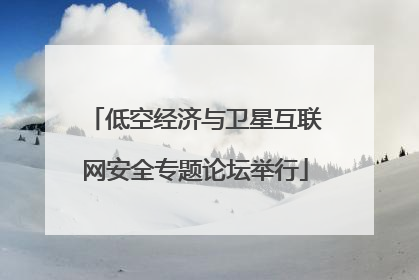 低空经济与卫星互联网安全专题论坛举行