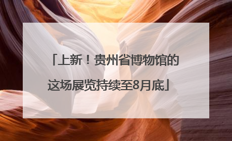 上新！贵州省博物馆的这场展览持续至8月底