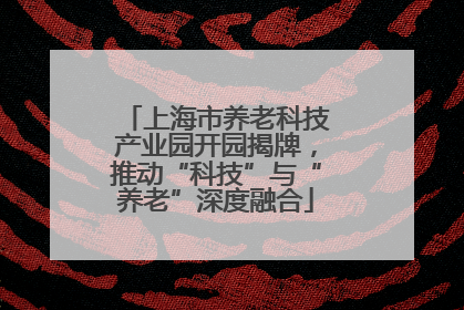 上海市养老科技产业园开园揭牌，推动“科技”与“养老”深度融合