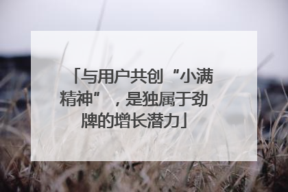 与用户共创“小满精神”，是独属于劲牌的增长潜力
