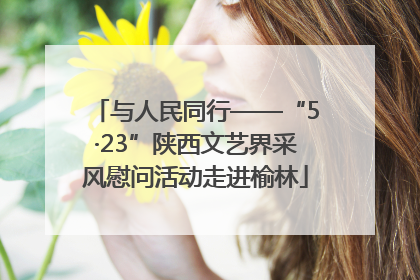 与人民同行——“5·23”陕西文艺界采风慰问活动走进榆林