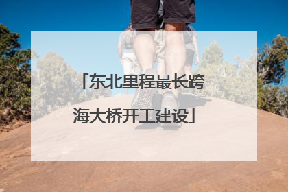 东北里程最长跨海大桥开工建设
