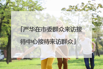 严华在市委群众来访接待中心接待来访群众