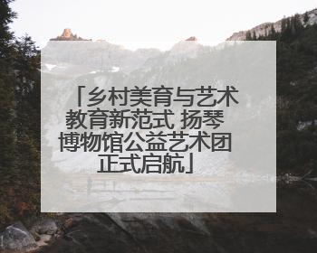 乡村美育与艺术教育新范式 扬琴博物馆公益艺术团正式启航