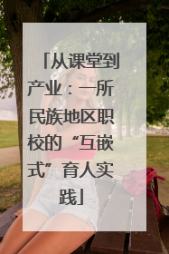 从课堂到产业：一所民族地区职校的“互嵌式”育人实践