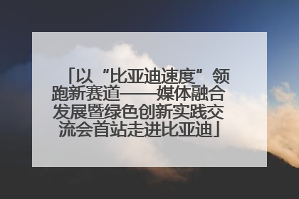以“比亚迪速度”领跑新赛道——媒体融合发展暨绿色创新实践交流会首站走进比亚迪