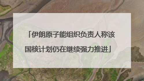 伊朗原子能组织负责人称该国核计划仍在继续强力推进