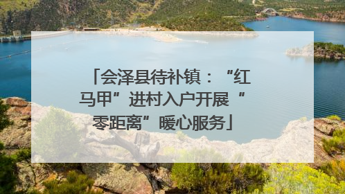 会泽县待补镇：“红马甲”进村入户开展“零距离”暖心服务