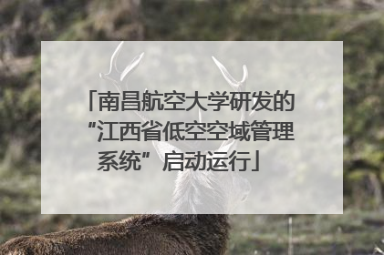 南昌航空大学研发的“江西省低空空域管理系统”启动运行