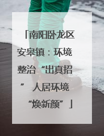 南阳卧龙区安皋镇：环境整治“出真招” 人居环境“焕新颜”