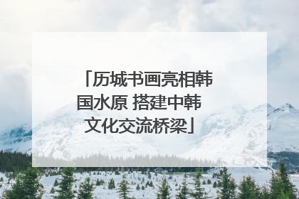 历城书画亮相韩国水原 搭建中韩文化交流桥梁