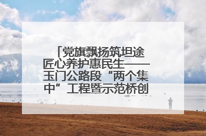 党旗飘扬筑坦途 匠心养护惠民生——玉门公路段“两个集中”工程暨示范桥创建项目圆满收官