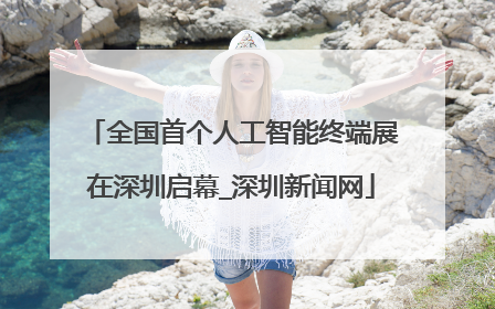 全国首个人工智能终端展在深圳启幕_深圳新闻网