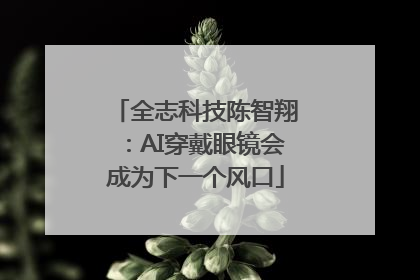 全志科技陈智翔：AI穿戴眼镜会成为下一个风口