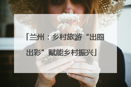 兰州：乡村旅游“出圈出彩”赋能乡村振兴