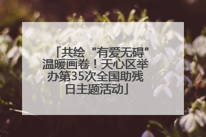 共绘“有爱无碍”温暖画卷！天心区举办第35次全国助残日主题活动
