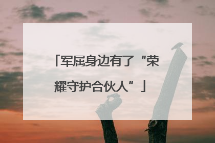 军属身边有了“荣耀守护合伙人”