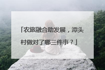 农旅融合助发展，潭头村做对了哪三件事？
