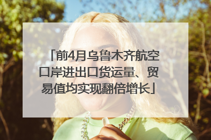 前4月乌鲁木齐航空口岸进出口货运量、贸易值均实现翻倍增长
