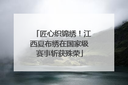 匠心织锦绣！江西夏布绣在国家级赛事斩获殊荣