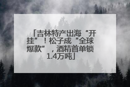 吉林特产出海“开挂”！松子成“全球爆款”，酒精首单锁1.4万吨