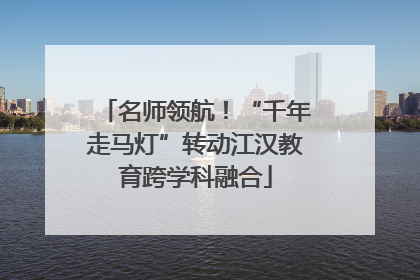 名师领航！“千年走马灯”转动江汉教育跨学科融合