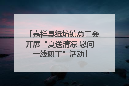 嘉祥县纸坊镇总工会开展“夏送清凉 慰问一线职工”活动