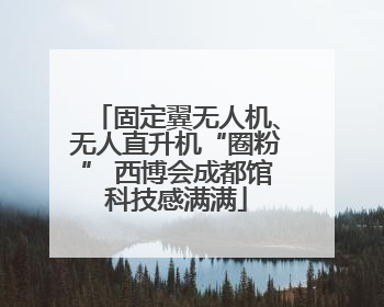 固定翼无人机、无人直升机“圈粉” 西博会成都馆科技感满满