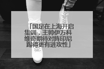 国足在上海开启集训，主帅伊万科维奇期待对阵印尼踢得更有进攻性