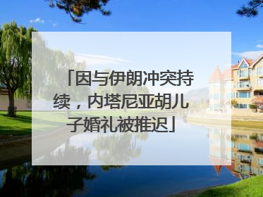 因与伊朗冲突持续，内塔尼亚胡儿子婚礼被推迟