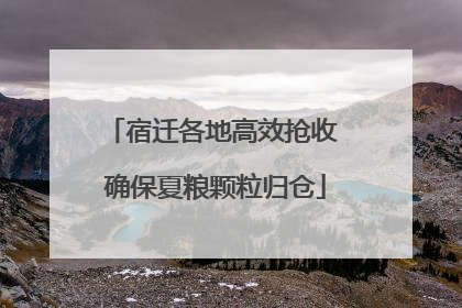 宿迁各地高效抢收 确保夏粮颗粒归仓