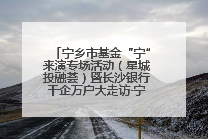 宁乡市基金“宁”来演专场活动（星城投融荟）暨长沙银行千企万户大走访·宁乡专场活动举行