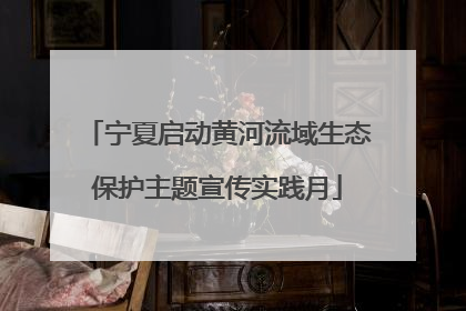 宁夏启动黄河流域生态保护主题宣传实践月