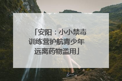 安阳：小小禁毒训练营护航青少年远离药物滥用