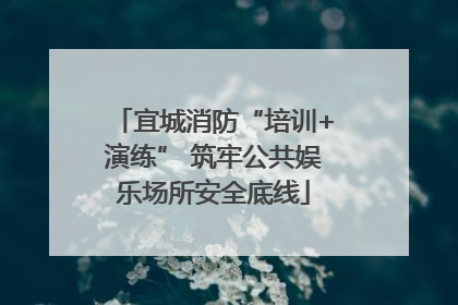 宜城消防“培训+演练” 筑牢公共娱乐场所安全底线
